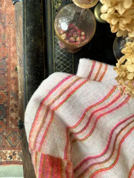 Bonfire Blanket in Pink | Blanket Throws I Wool Blanket | Throw Gifts | Blanket Gift