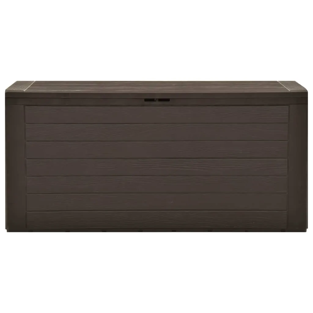 Garden Storage Box Brown 116x44x55 cm