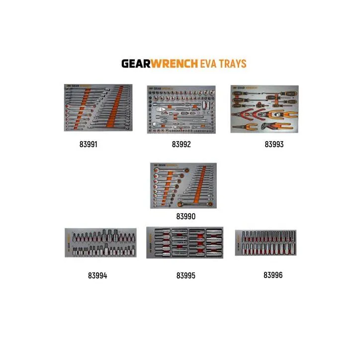 Gearwrench 77020 542 Piece Combination Tool Kit   43" Chest & Trolley