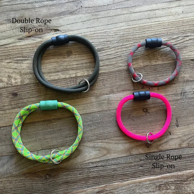 Green Patterns Climbing Rope Collars