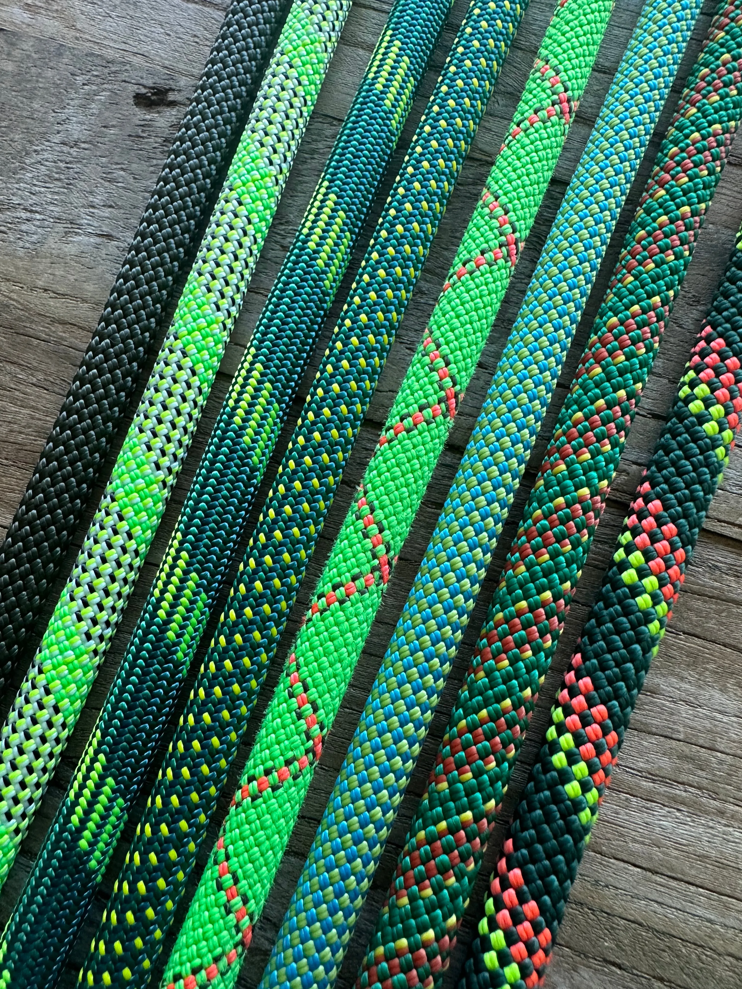 Green Patterns Climbing Rope Collars