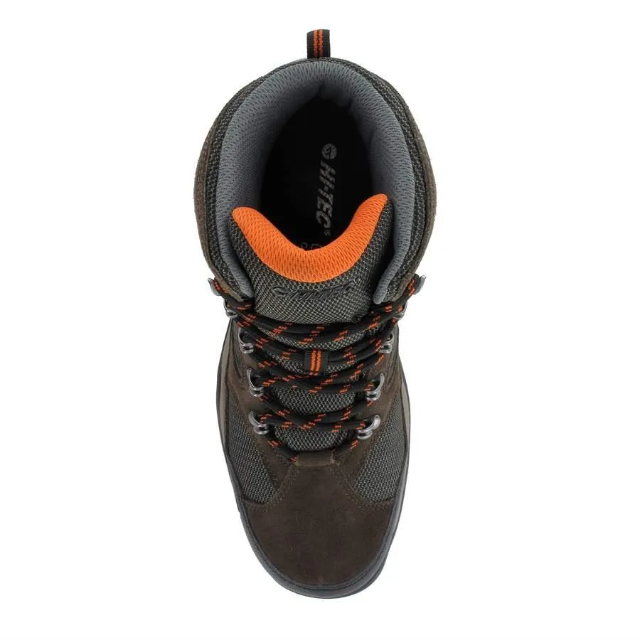 Hi-Tec Mens Wide Fit (4E) Water Proof Walking/Hiking Boots (Storm) in Dark Chocolate/Dark Taupe