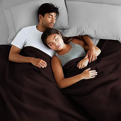 HOMIEE Polar Fleece Blanket – Double Bed Blanket Warm & Cozy Premium Fleece Blanket for Bed, Sofa, Camping, Travel and Cold Nights Lightweight Pack of 4 (600 gm Each) (2 Orange 2 Rust)