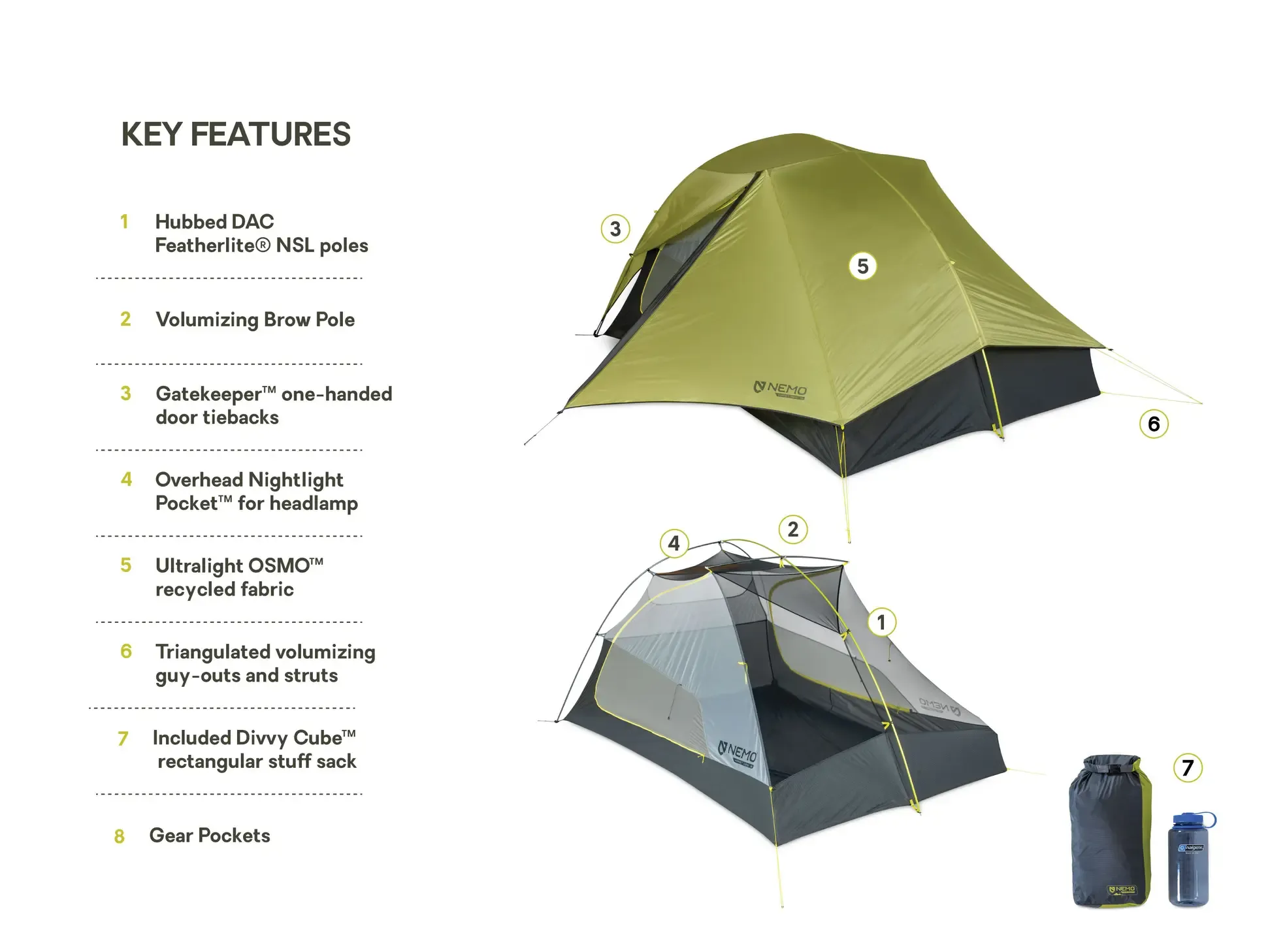 Hornet Osmo Ultralight 3 Person Backpacking Tent