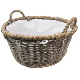Manor Rosewood Rattan Basket - 57x57x37cm