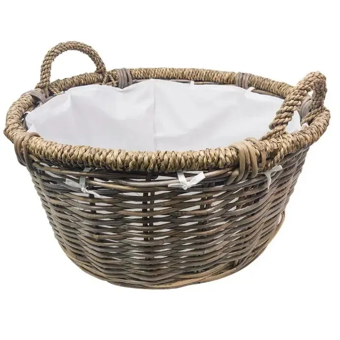 Manor Rosewood Rattan Basket - 57x57x37cm