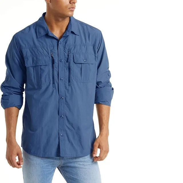 Men's Long Sleeve Hiking Button Shirts