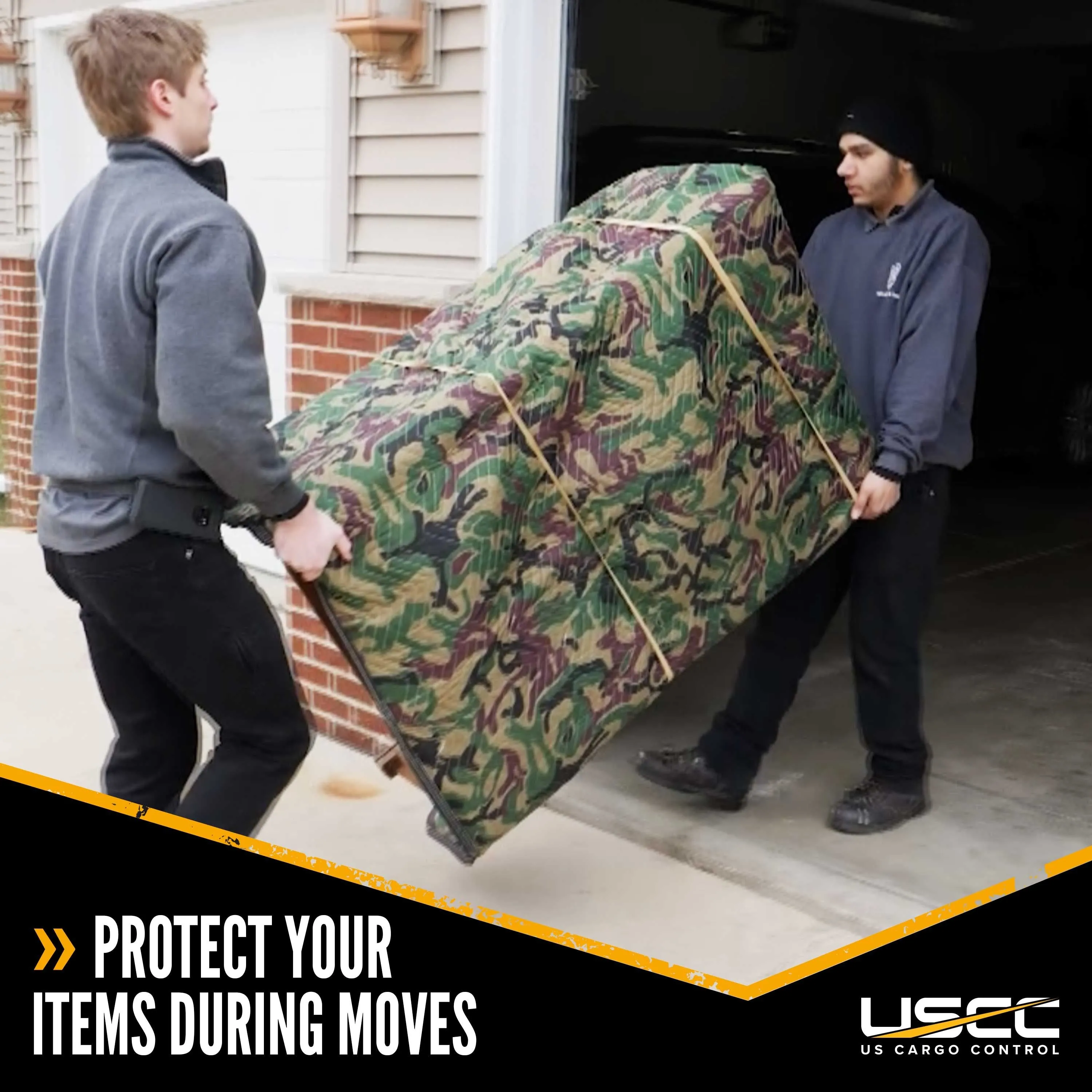 Moving Blankets- Camo Blanket 12-Pack, 65 lbs./dozen