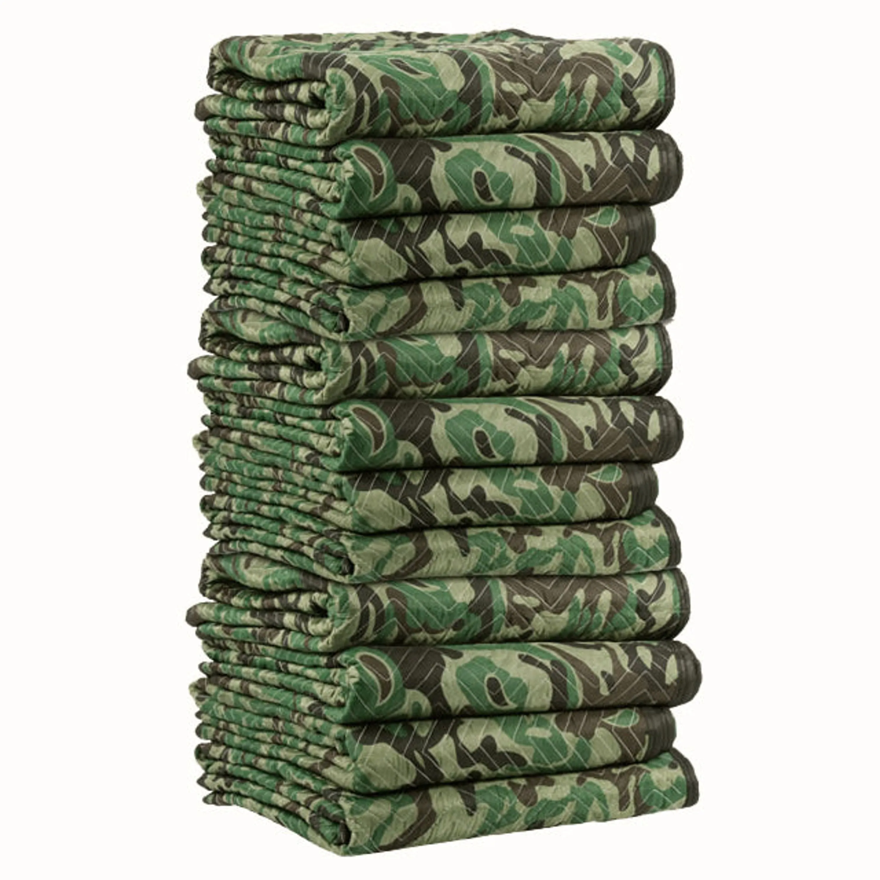 Moving Blankets- Camo Blanket 12-Pack, 65 lbs./dozen
