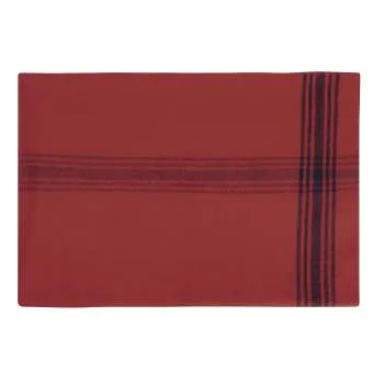 Navy With Gold Stripe Wool Blanket