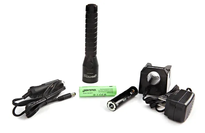 Nightstick - Metal Dual-Switch Tactical Flashlight - Li-Ion - Black