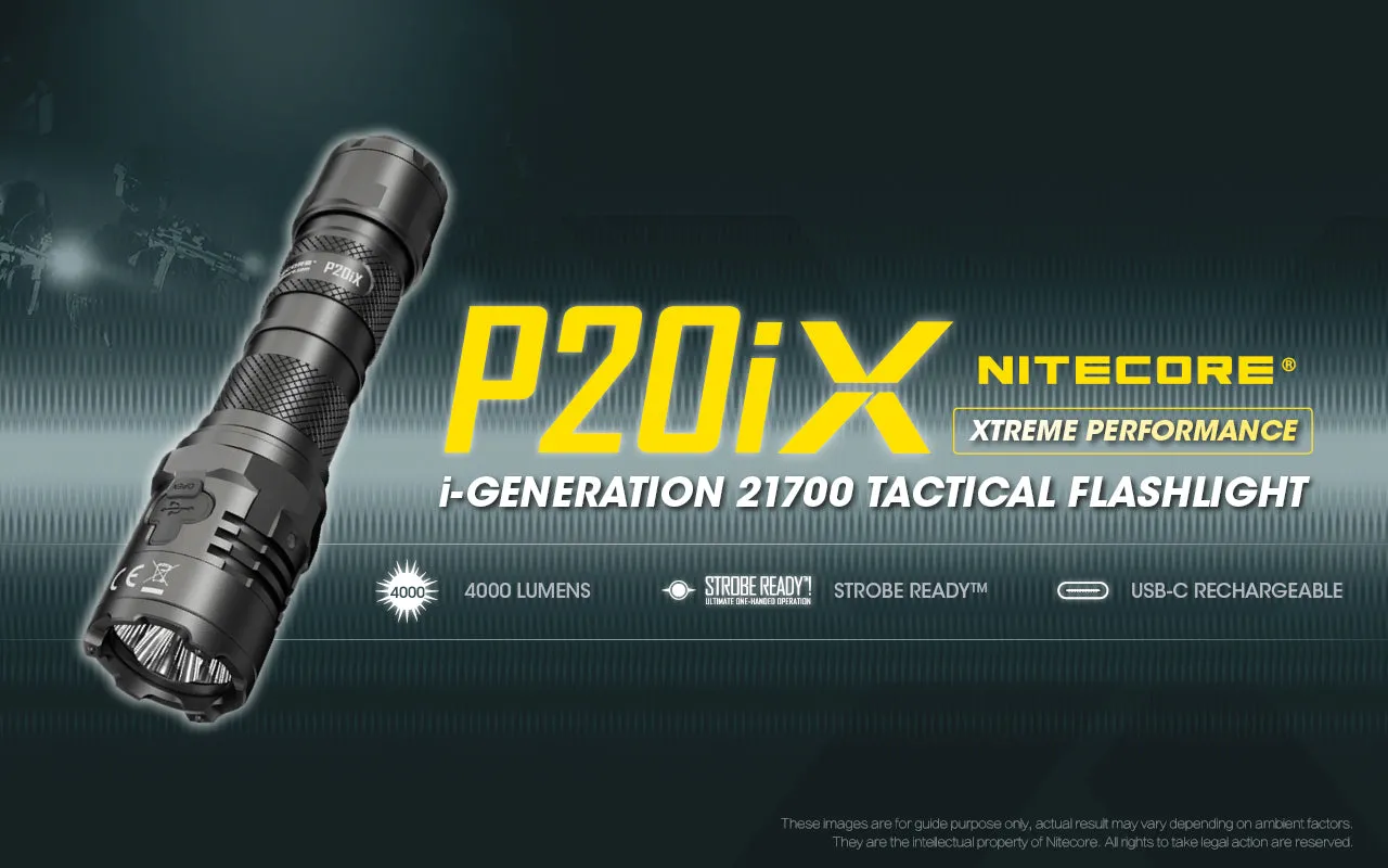 NITECORE 4000 LUMENS USB-C RECHARGEABLE FLASHLIGHT (P20IX)