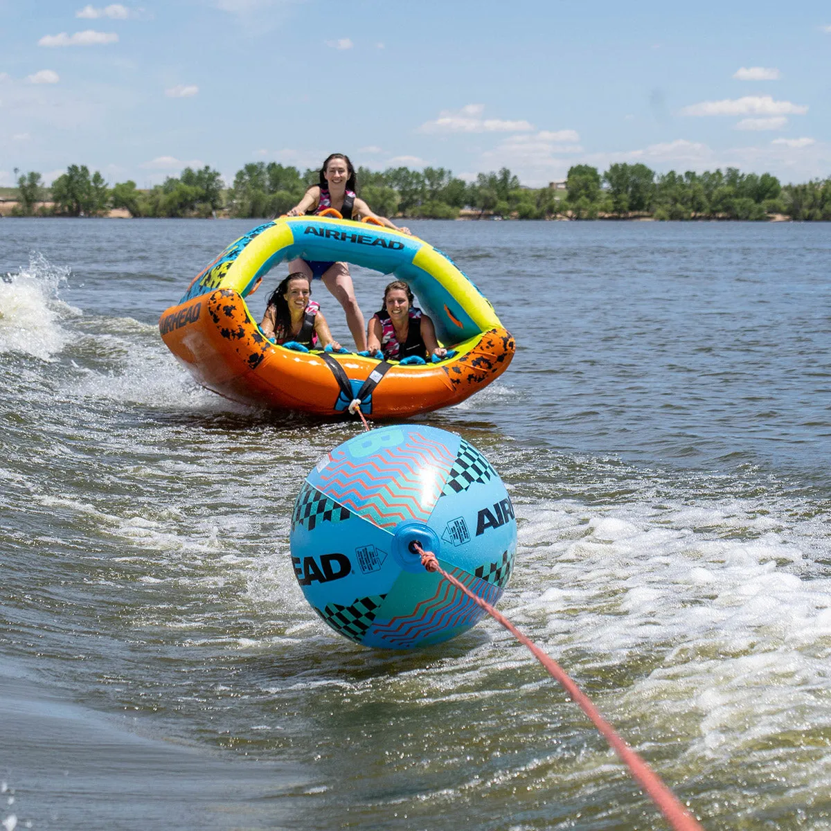 Orb Booster Ball | Towable Tube Rope for Boating - 60 ft.