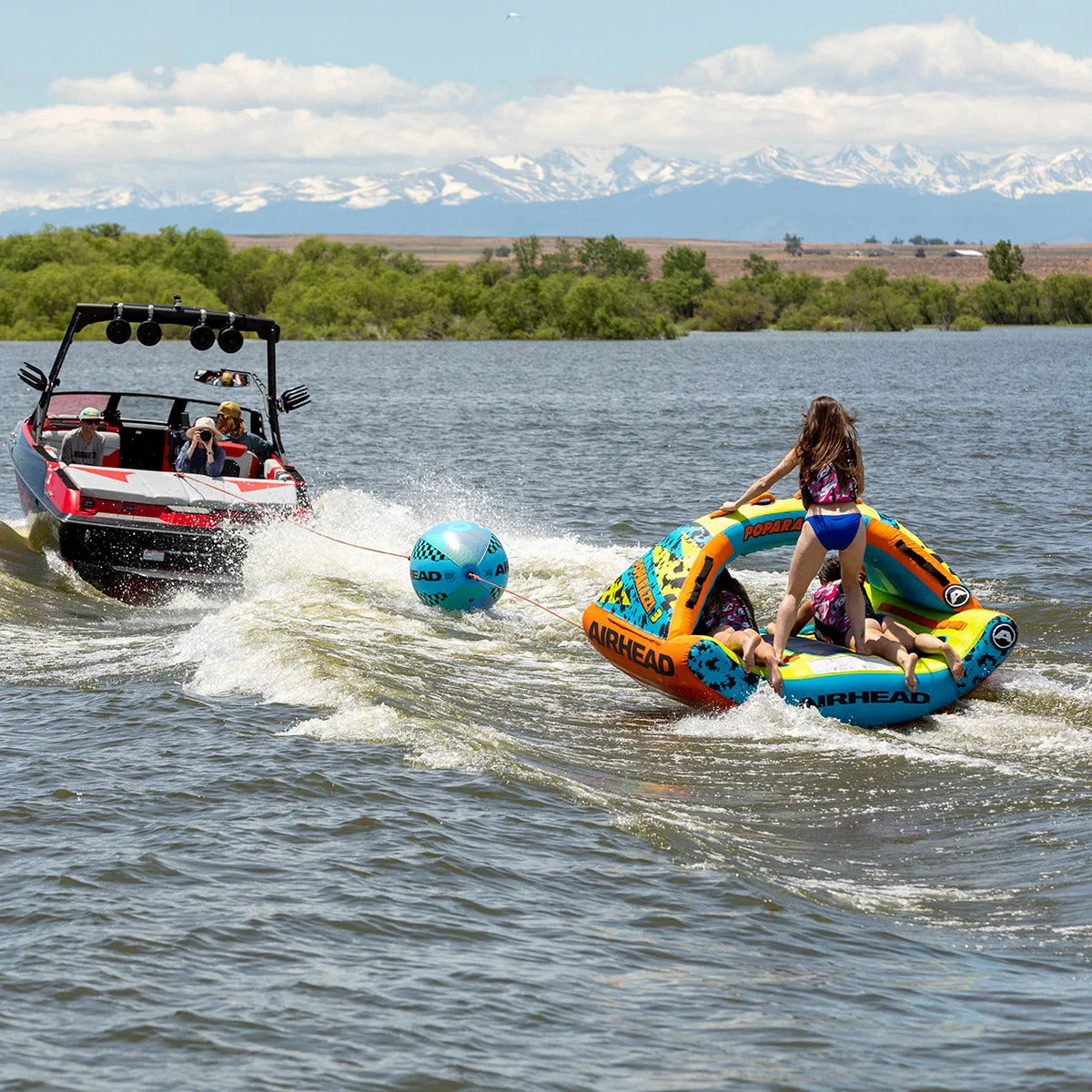 Orb Booster Ball | Towable Tube Rope for Boating - 60 ft.