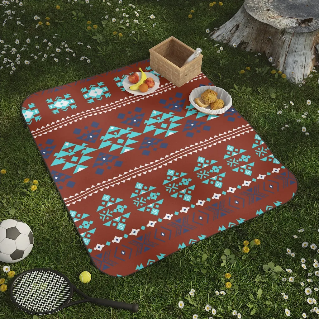 Picnic Blanket Buffalo Roam Pattern Lawn Picnic Blanket Beach Blanket with Strap One Size One Sized Print Gifts
