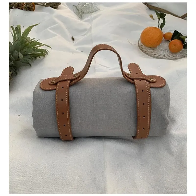 Portable Canvas Picnic Mat Ti-29 Grey - Shop Now For Best Deals