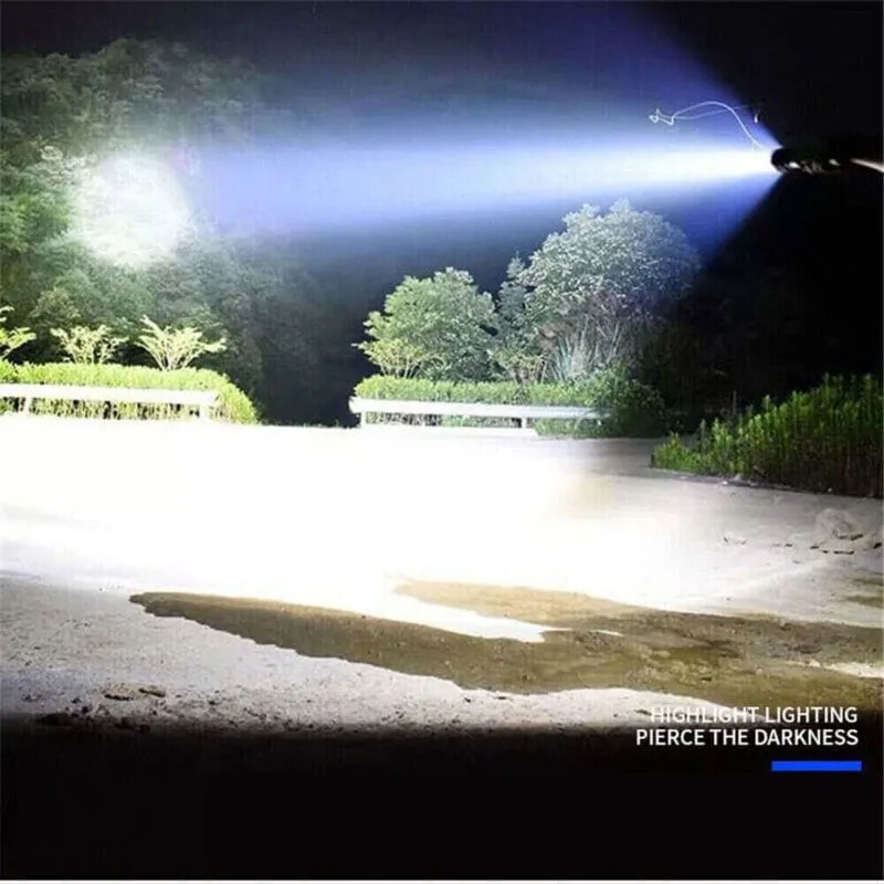 SMAXPro™ 2pk LED Tactical Rechargeable Flashlights: COB, Super Bright, Zoomable, Waterproof