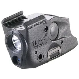 Streamlight TLR-6 69287 Tactical Weapon Light With Red Aiming Laser, Black, 1 Each