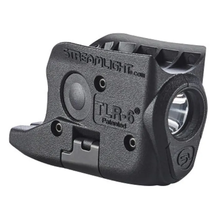Streamlight TLR-6 69287 Tactical Weapon Light With Red Aiming Laser, Black, 1 Each