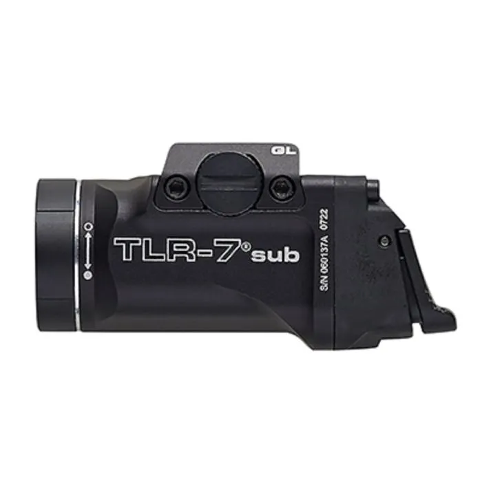 Streamlight TLR-7 sub 69401 Tactical Weapon Light For Subcompact Handguns, Black, One Size, 1 Box Each