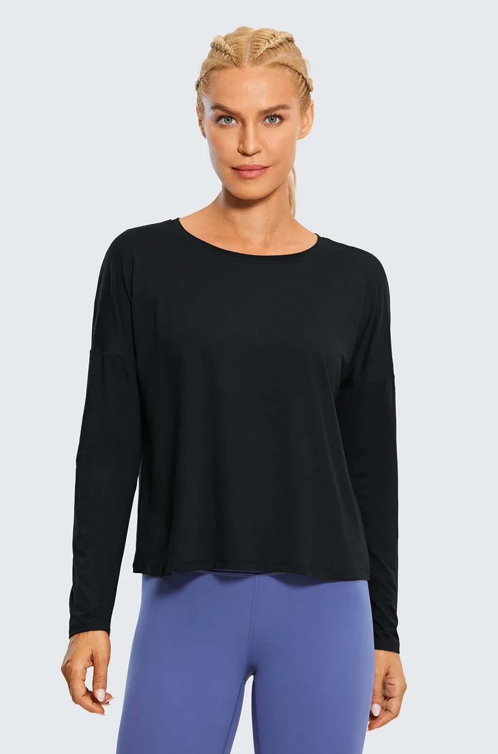 UPF 50  Long Sleeves Cropped Top