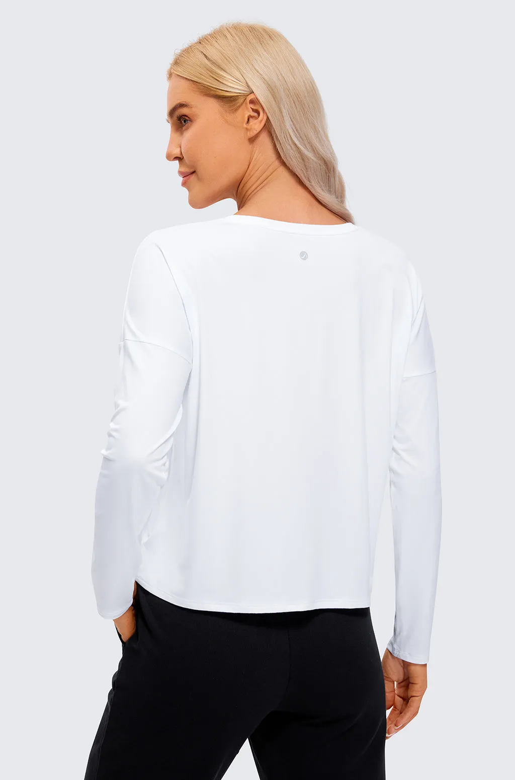UPF 50  Long Sleeves Cropped Top