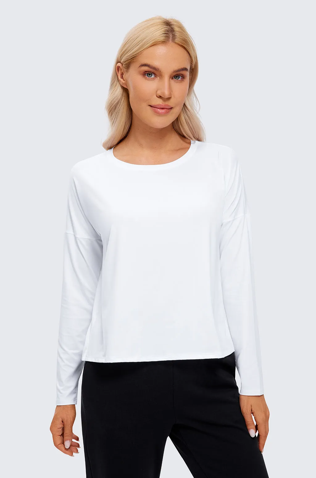 UPF 50  Long Sleeves Cropped Top