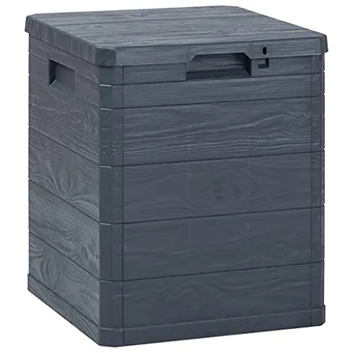vidaXL Garden Storage Box Lockable Outdoor Patio Cabinet Deck Utility