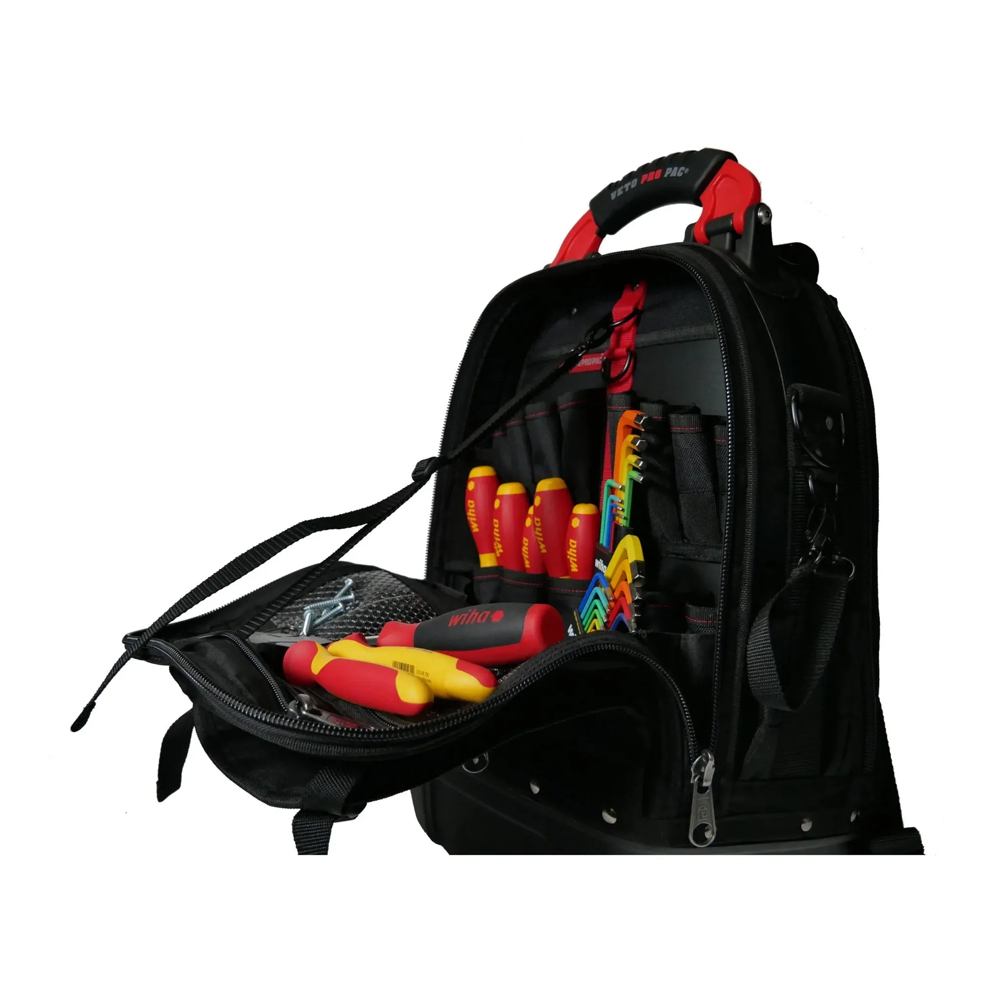 Wiha 91596 30-Piece RedStripe Heavy-Duty Tech Pac Backpack Tool Kit