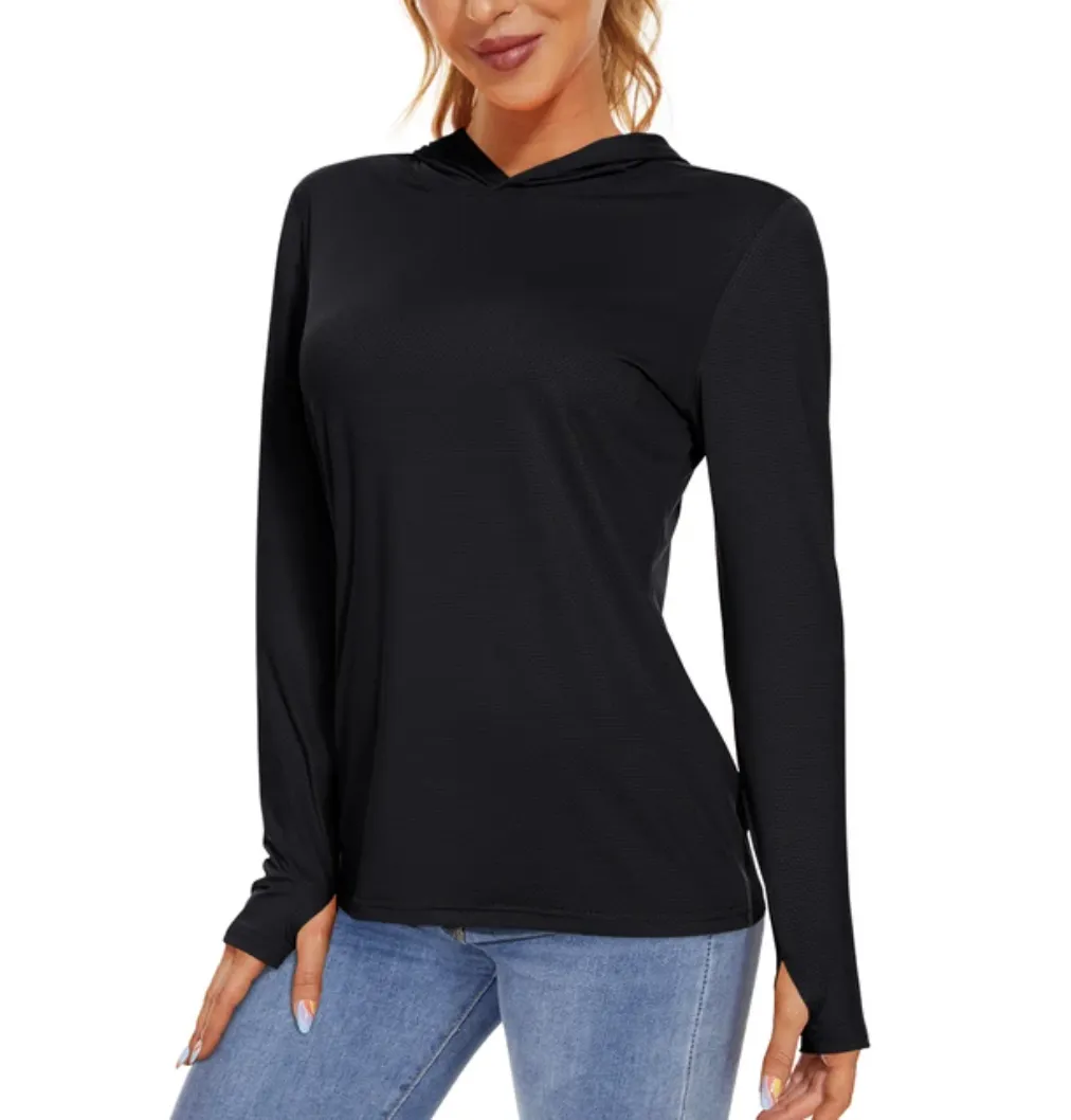 Women's UPF 50  Sun Protection Long Sleeve Shirt Hoodie, UV Shirts
