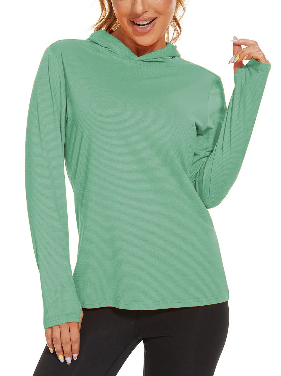 Women's UPF 50  Sun Protection Long Sleeve Shirt Hoodie, UV Shirts