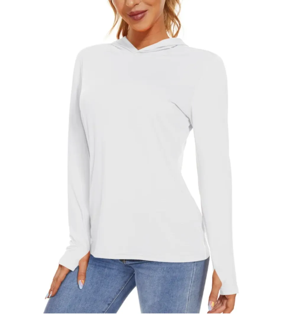 Women's UPF 50  Sun Protection Long Sleeve Shirt Hoodie, UV Shirts